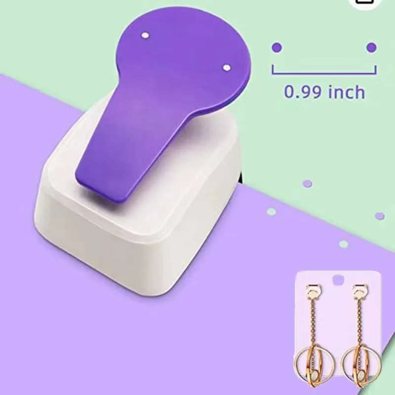 diy Earring Hole Puncher Earring Card Hole Punch Scrapbooking Paper Punch Card Puncher DIY Punching Machine