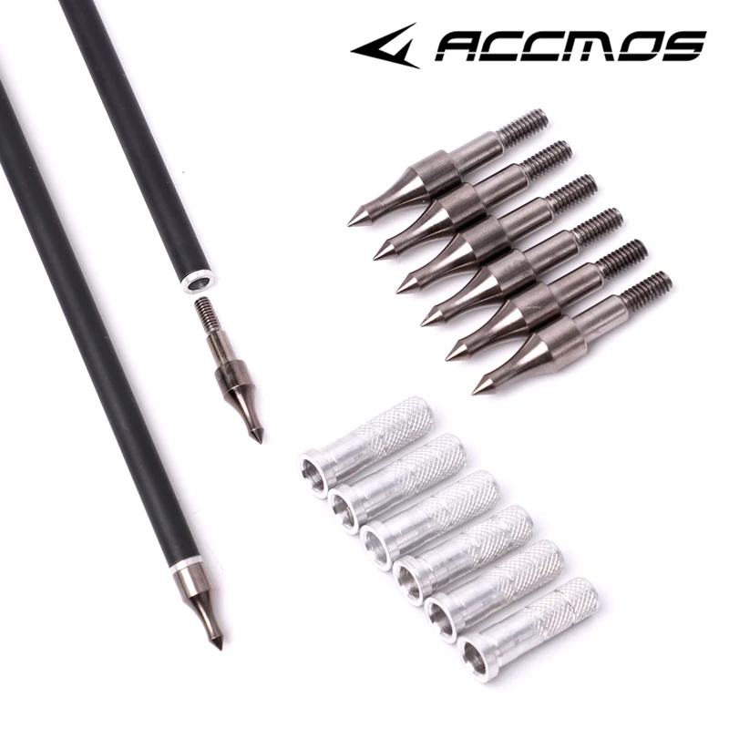 Arrow Head Tips 12/24pcs 100 Grain For Carbon / Fiberglass / Aluminum