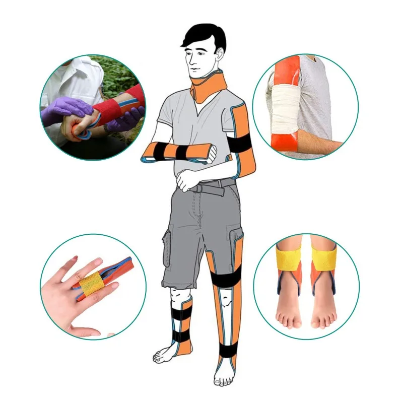 Medical Splint Roll Aluminium Emergency Survival First Aid Fracture Fixed Neck Leg Arm Braces Supports Pet Rescue