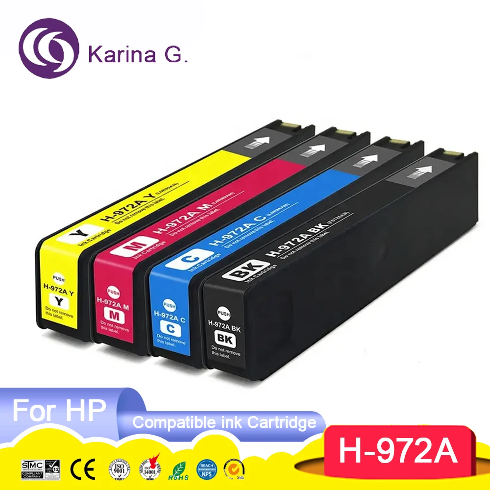 972 972A Premium Color Compatible InkJet Ink Cartridge for 972A For Pagewide 35