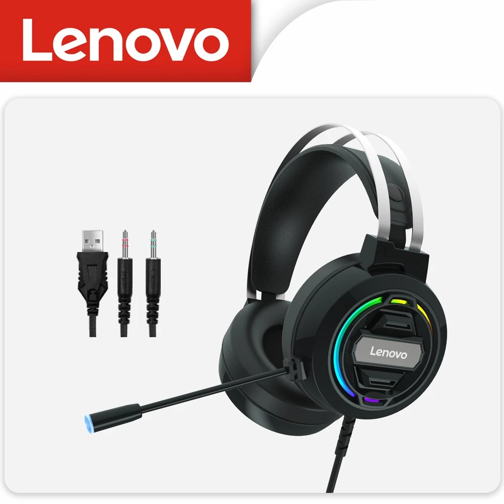 best laptop speakers Lenovo H401 HIFI Gaming Headset Gamer Headphones 7.1 Surround Sound For PS4 PC Computer Laptop With Microphone Wired Earphones wireless speakers for laptop