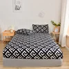 Simple Style Bedsheet Breathable Bed Cover Fitted Sheet with Elastic Band Mattress Protector Home Bed Linen (No Pillowcase) 2