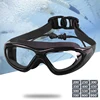 Myopia Swimming Goggles Earplug -2.0 to -9.0 Prescription Swim Pool Glasses Anti Fog Men Women Optical Waterproof Swim Eyewear 1