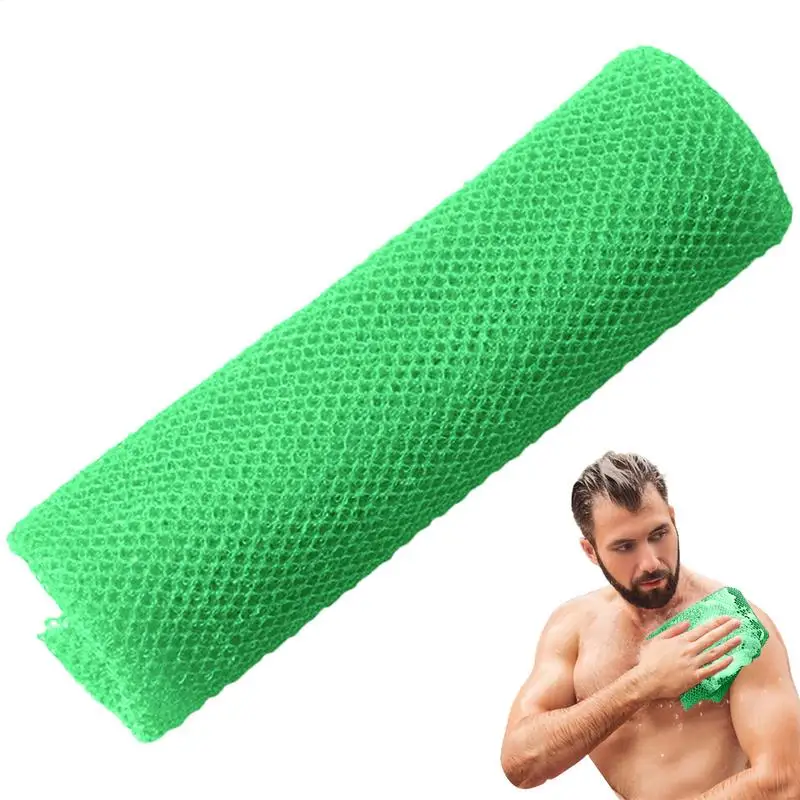 Bath Sponges For Shower Colorful Washcloth Body Exfoliator Shower Accessories Long Net Shower Body Scrubber African Scrubbing