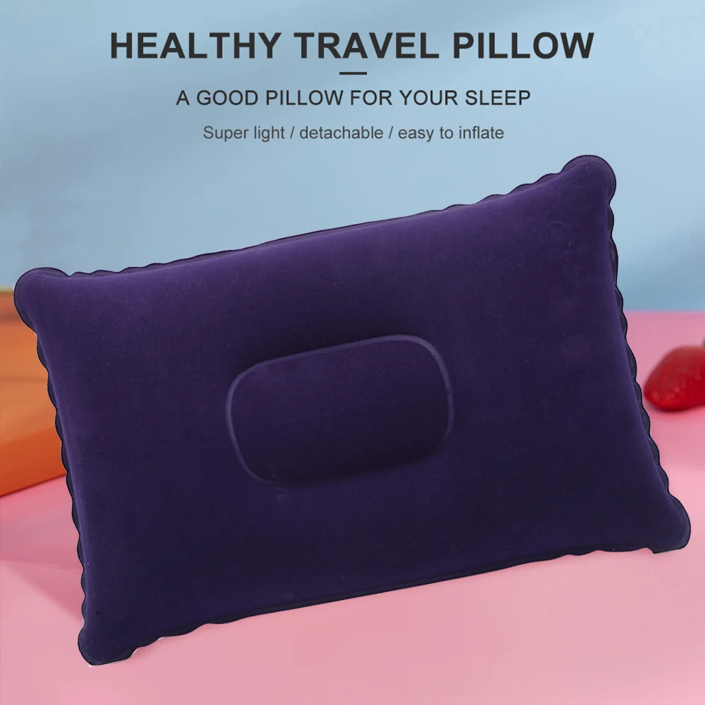 1/2PCS Ultralight Inflatable Air Pillow Outdoor Camping Pillows PVC Sleeping Pillow Travel Lumbar Head Rest Backrest Cushion inflatable pillow