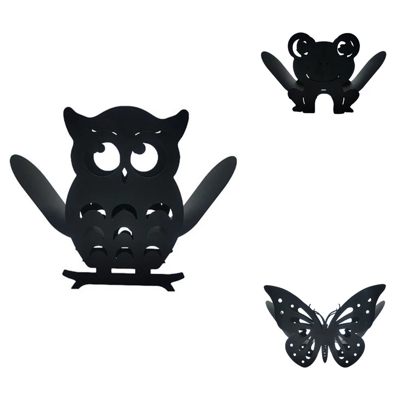 

Home Iron Roll Paper Towel Holder Black Bathroom Rack Ornaments Toilet Roll Holder Kitchen Bathroom Storage