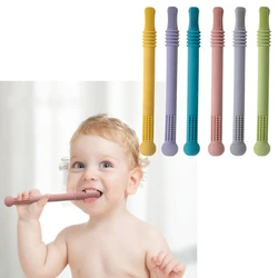 Anneau de dentition en Silicone pour bébé, paille molaire, jouet sûr à mâcher de qualité alimentaire sans BPA, fournitures pour bébé 