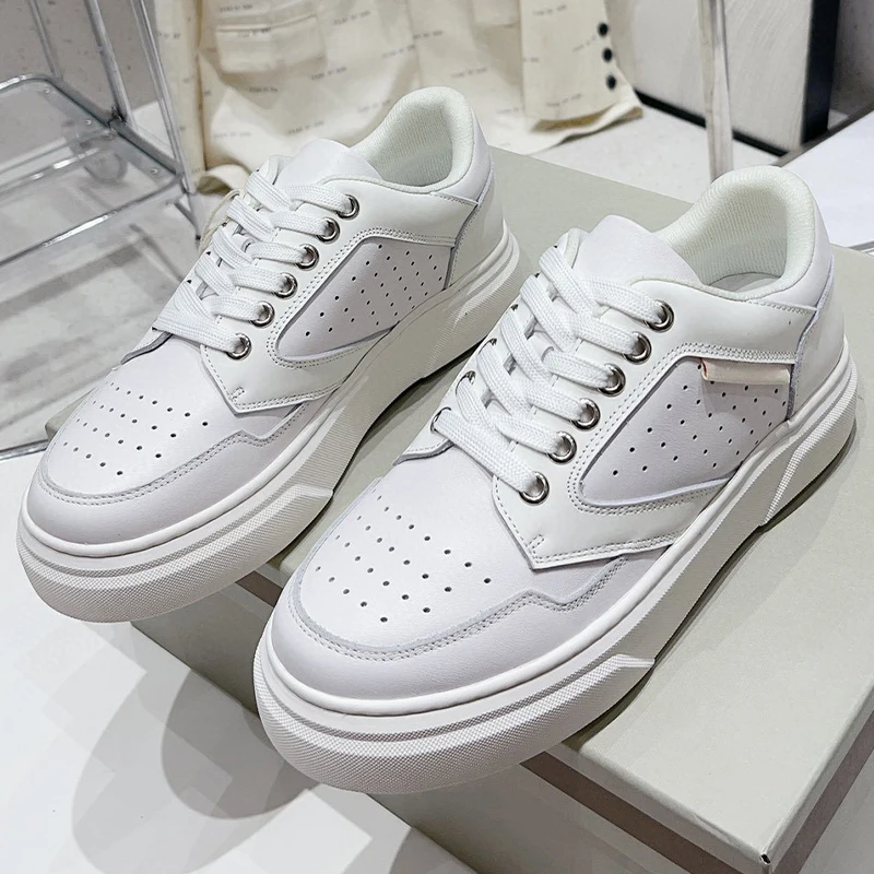 

Lovely Women Small White Shoes Autumn New Comfortable Breathable Thick Bottom Sneakers Versatile Mixed Colors Female Loafers