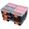 Portable Parts Box Hardware Storage Toolbox Plastic Case Multi-Grid Combination Screw Storage Box Garage Repair Tool Box 1