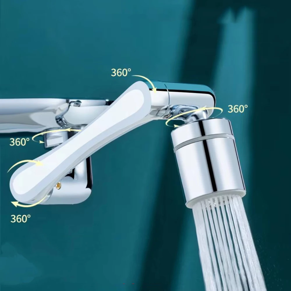 Faucet Sprayer Heavy Metal Universal 1080&deg; Rotation Faucet Sprayer Head For Kitchen Washbasin Extension Faucet Bubbler Sink Tap Splash Nozzle