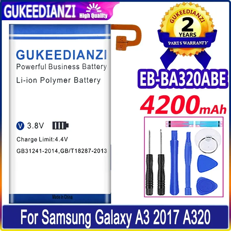 

EB-BA320ABE 4200mAh Battery For Samsung Galaxy A3 (2017) A320 SM-A320F A320Y A320FL A320F/DS A320Y/DS + Tools