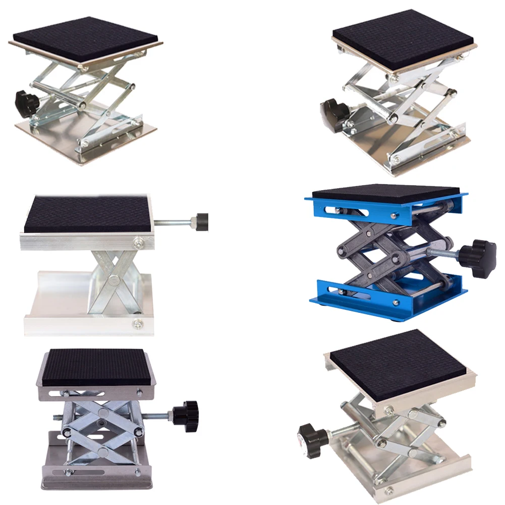 Manual Woodworking Machinery Router Lifter Shock Absorption Scissor Lifting Jack Platform