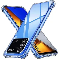 1.5MM Ultra-Protective Clear Silicone Air-Bag Case - Durable Shock-Absorbing Back Cover for Poco C55 (Clear)