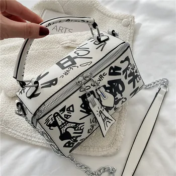 2023 luxus Design Frauen Leder Handtaschen und Geldbörse Mode Umhängetaschen für Frauen Graffiti Handtaschen Schulter Taschen Frauen Tasche