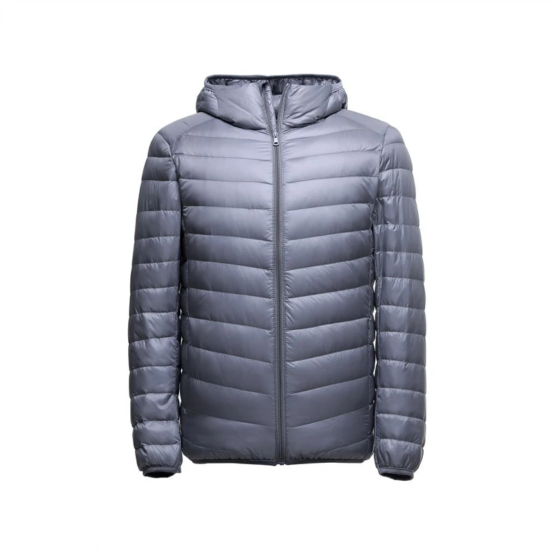 Ultra Light Autumn Winter Fashion Brand Duck Down Jacket Men Hooded Waterproof Streetwear Feather Coat Warm