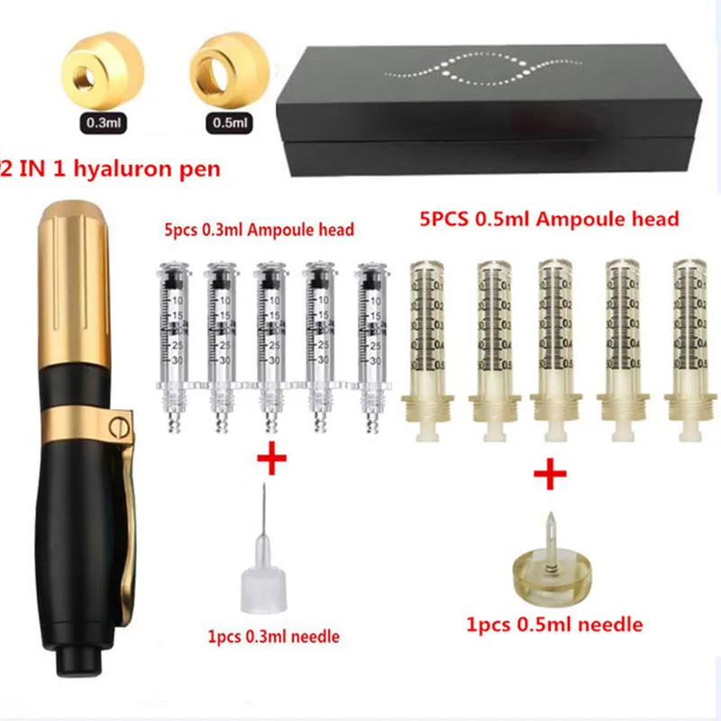 Hyaluronic Injection Pen Massage Atomizer Pen Kit High Pressure Acid Micro Guns hyaluronic lip filler tool hyaluron pen