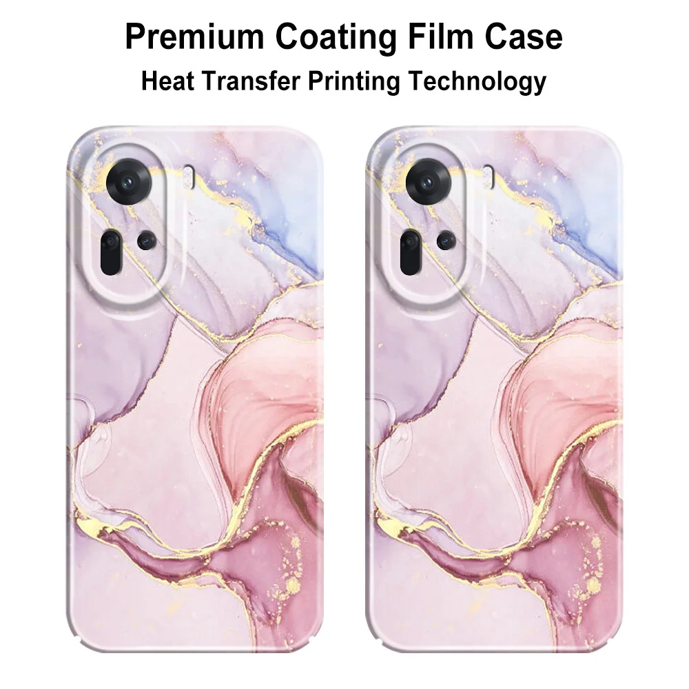 Gold Marble Design Phone Case - Elegant Hard Cover