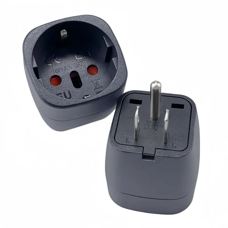 Universal AC Power Plug Adapter for EU, Switzerland, and Italy - Ideal for Travel