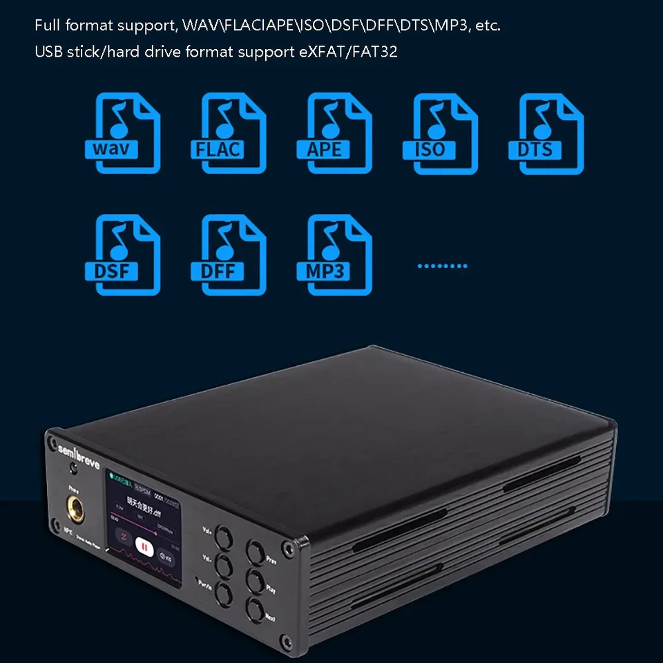 ロスレスHi-Fiオーディオデコーダー,Bluetooth  5.0,amaneroモジュール,es9038q2m,dac,dsd256,384KHz,qcc3084,2個 - AliExpress