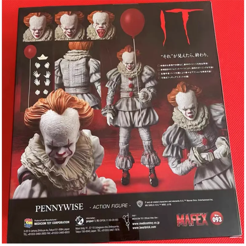 100% Original MEDICOM TOY MAFEX 093 PENNYWISE IT The Clown