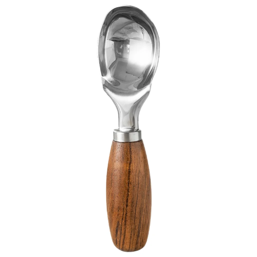 Stainless Steel Wood Handle Scoop Ice Cream Scoops Fruit Spoons Watermelon Scoopers Melon Ball Maker Kitchen Gadgets Ice Tools kitchen scoop
