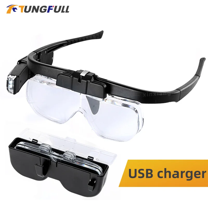 Magnifying Glasses Illuminated Magnifier Electronic Professional