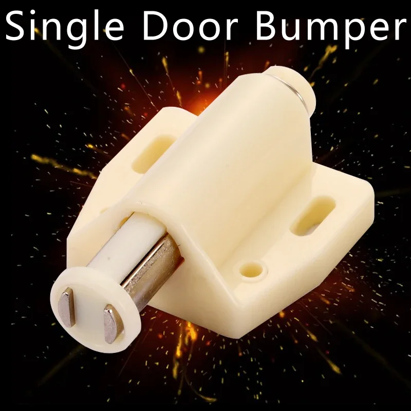 8 Pieces 4 Pieces Cabinet Stopper Magnetic Push to Open Touch Catch Stop Quiet Closer Damper Buffer Kitchen Cupboard Door Magnet