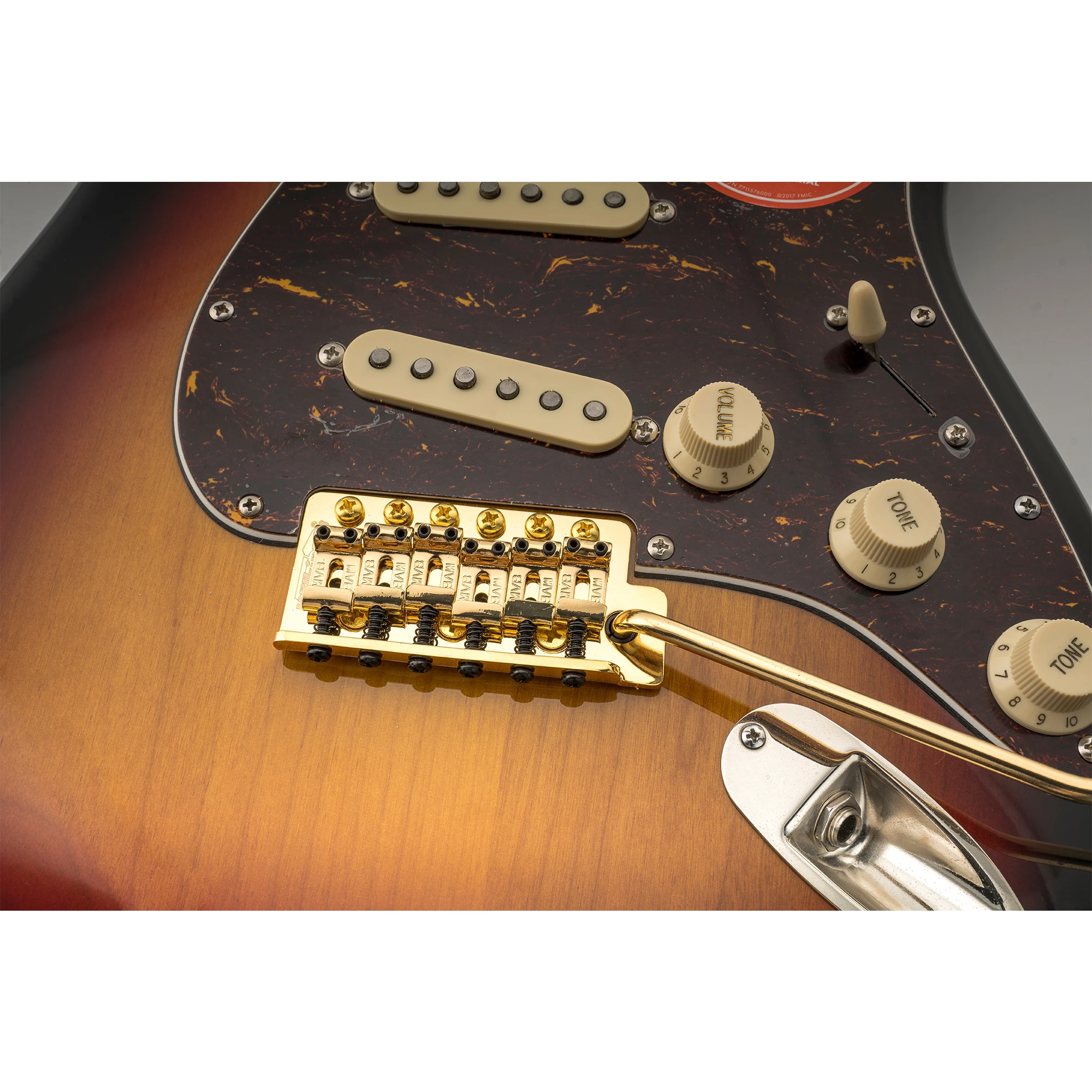 Wilkinson M-Serie 54 mm (2-1/8 Zoll) Saitenabstand 6-Screw Vintage Bent Saddle Gitarre Tremolo Brücke für ST E-Gitarre – Detail 19