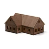 1/72 Eastern Europe Urban Architecture Scene Wooden Assembly Model DIY Handmade Building Gifts for Children 3