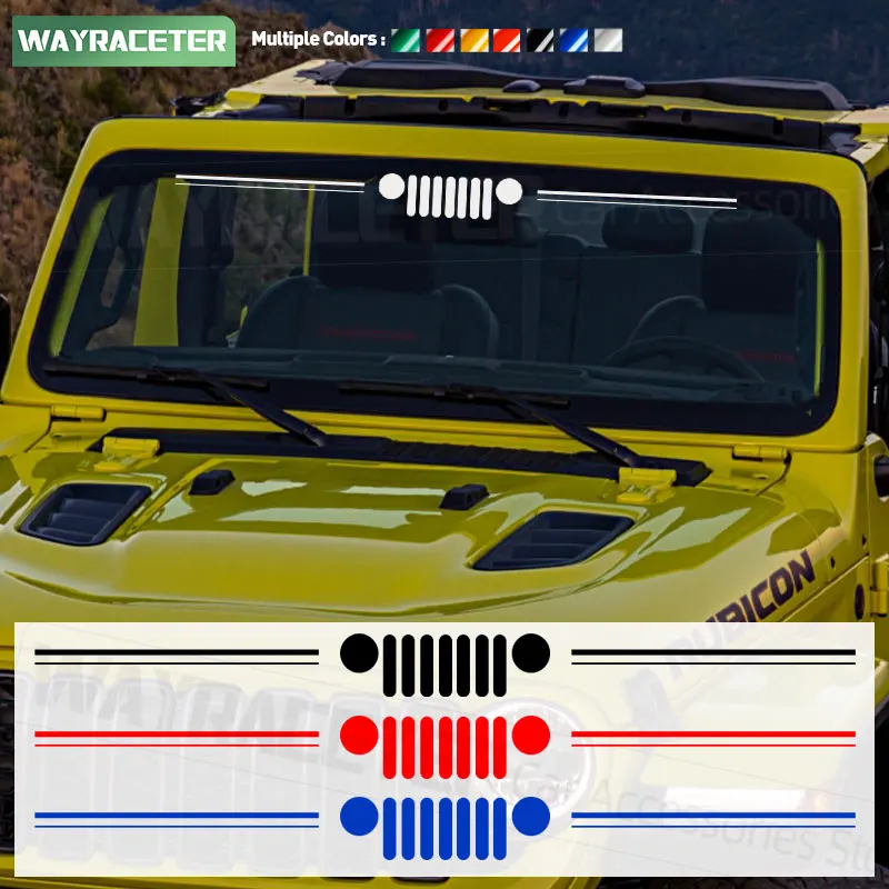 ReflectiveGrillGraphicsCarFrontWindshieldWindscreenWindow