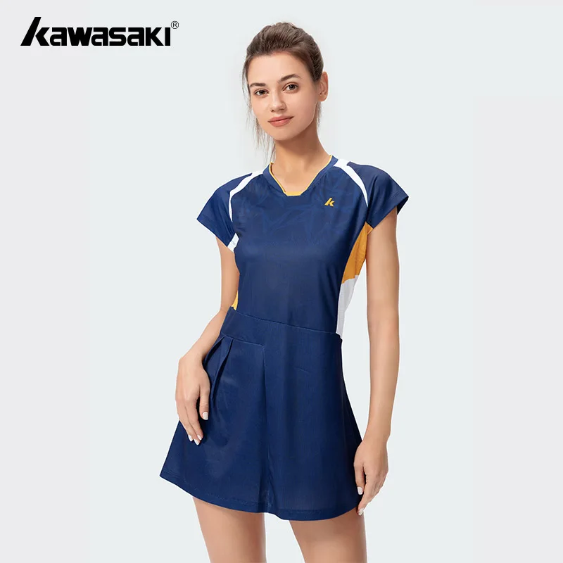 Kawasaki Tennis Dress K1C08-C2797 Fashionable Quick Drying Women's Sports Dress Summer Dresses 2025