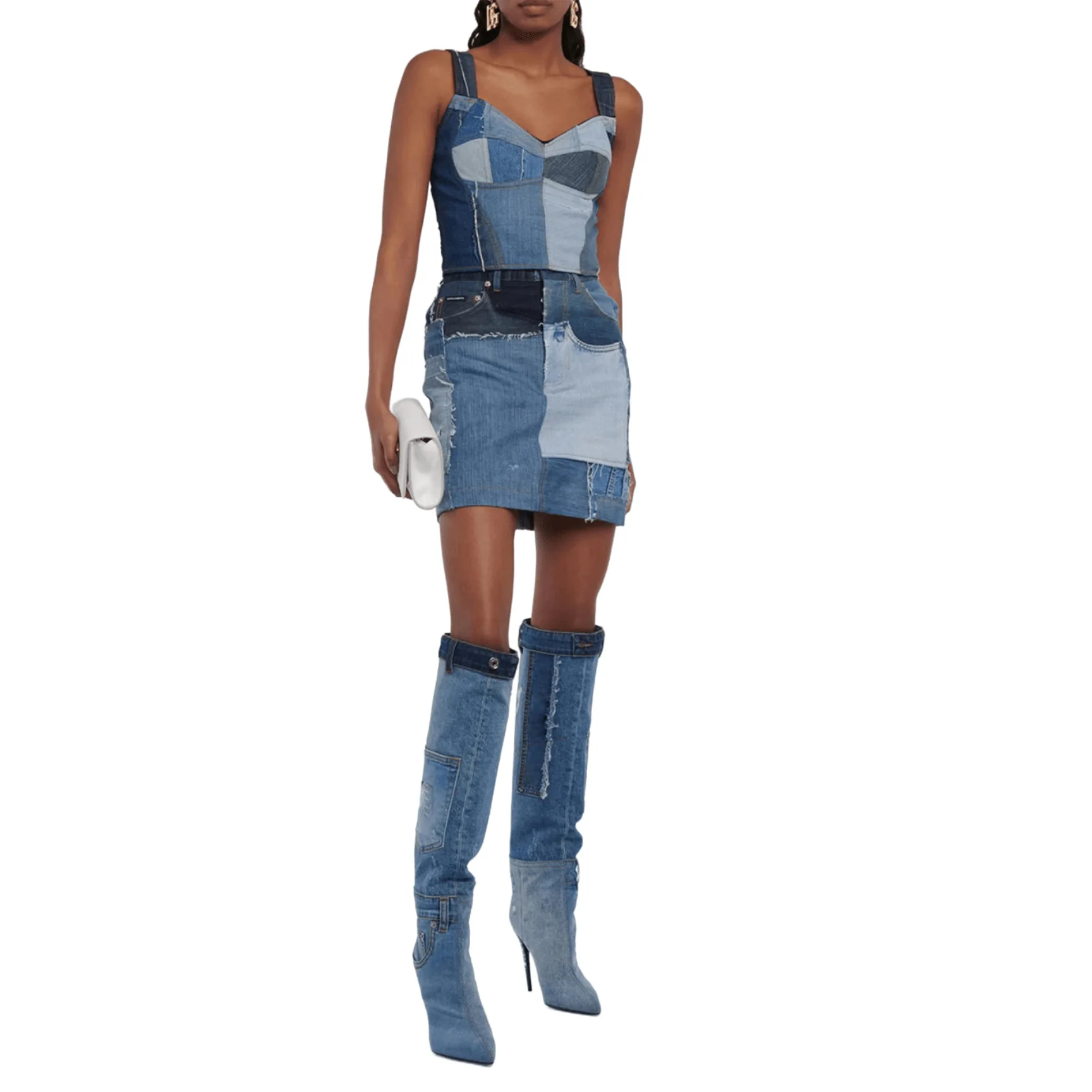 

2023New heeled cowboy boots, washed pocket design, pointed toe heeled sexy biker boots and knee boots