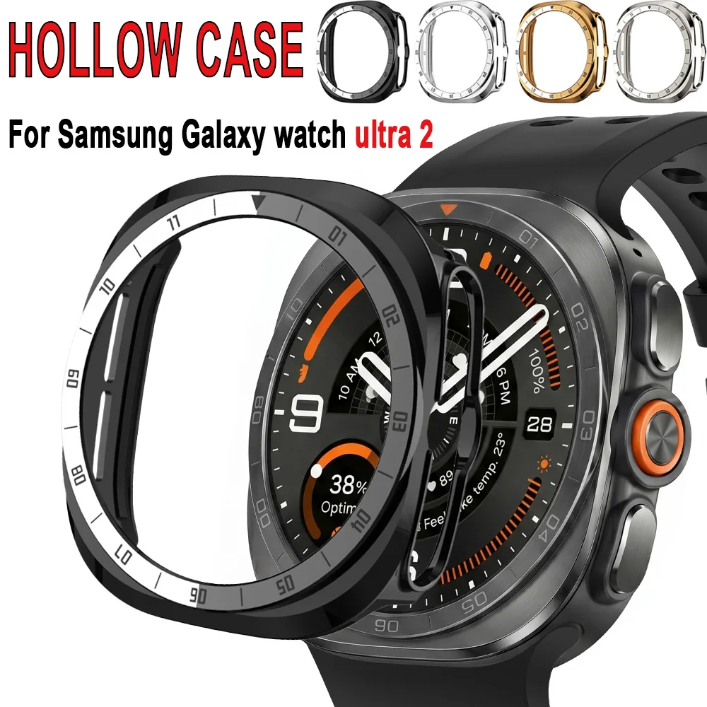 Premium Tempered Glass Screen Protector with Durable Hard PC Cover for Enhanced Watch Protection