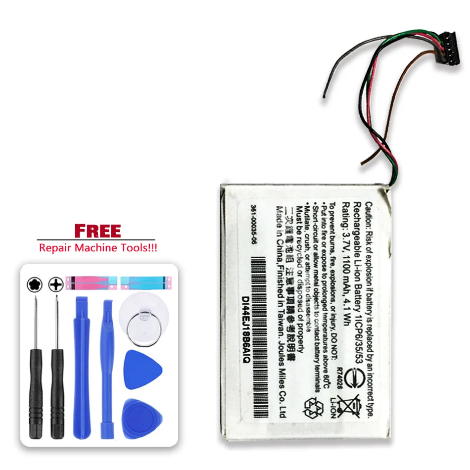 Batteria 3610003506 1100Mah Per Garmin Edge 1000 Edge Explore 1000 Approach G8 Navigatore Gps 361-00035-06 Muslimate Bateira