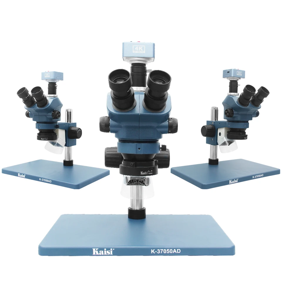 Tête De Microscope Stéréo Binoculaire Avec Zoom 0.7x-4.5x - Corps Simul-focal, Incliné 45°, Oculaires WF10X
