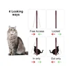 S/M/L 2 Colors Cat Flap Door With 4 Way Lock Security Flap Door For Dog Cat Kitten Small Pet Gate Door Kit Pet Safety Gate 3