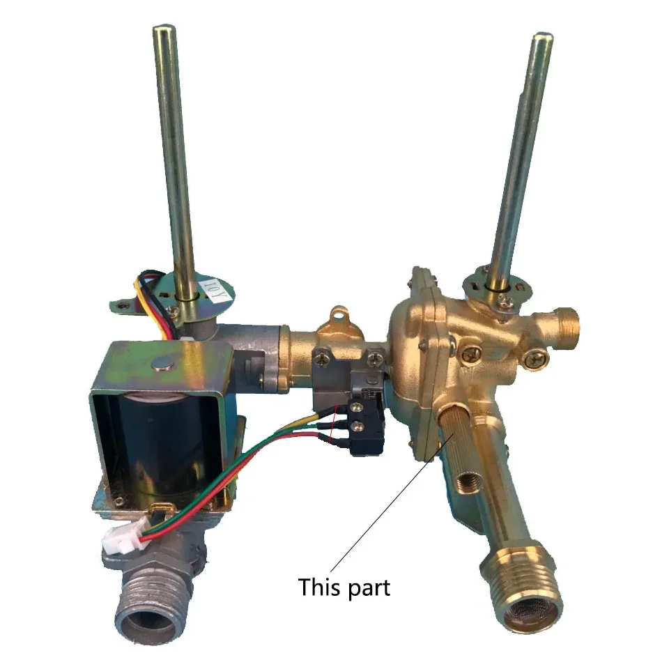 Description Picture 2 of itemBEHAIVAN Gas Water Heater Valve Assembly Parts Brass Sewage Tube with M8 Thread Used on Gas Water Heater Valve Length 60mm