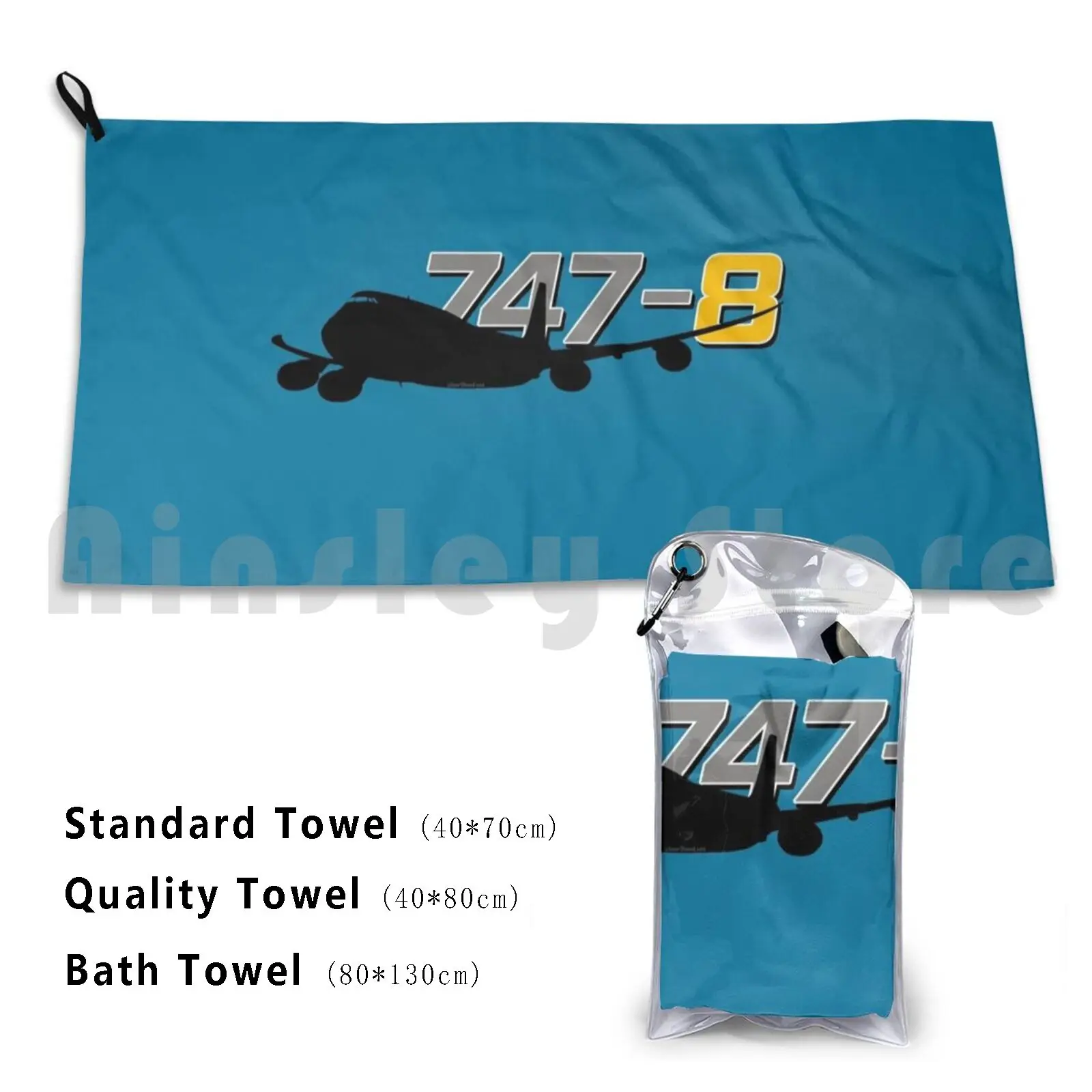 747-8 Jumbo Asciugamano Da Bagno Cuscino Da Spiaggia 747 Jumbo Queen Of The Sky Aereo Aereo Volo Pilota Assistente Di Volo