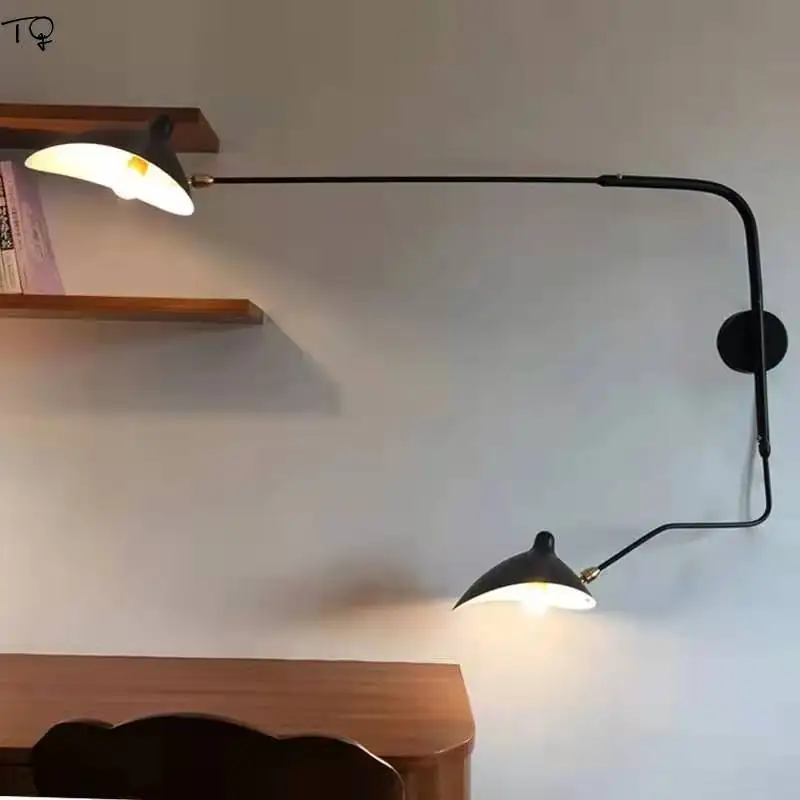 Designer Industrial DaWn Spider Serge Mouille Wall Lamps Iron Art Modern Interior Lighting Loft Studio Sofa Cafe Study Bathroom 4