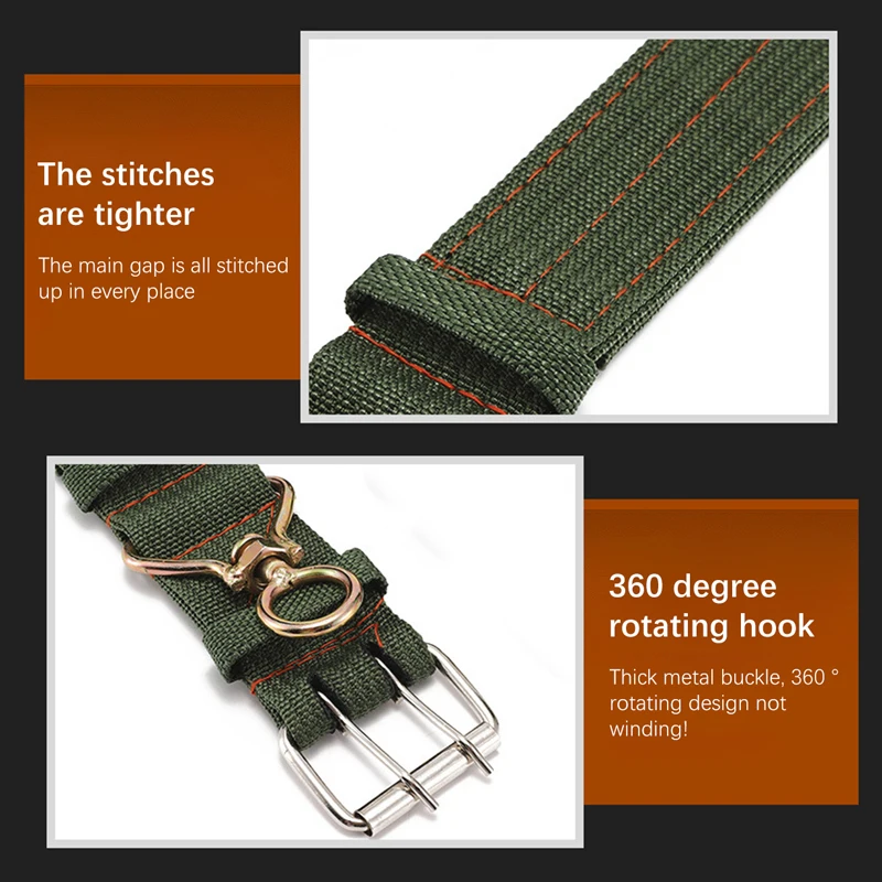 Belay Tie Adjustable Cattle Collar Cow Hauling Collar Livestock Feeding Supply Canvas Belt Veterinary Equipment cattle collar