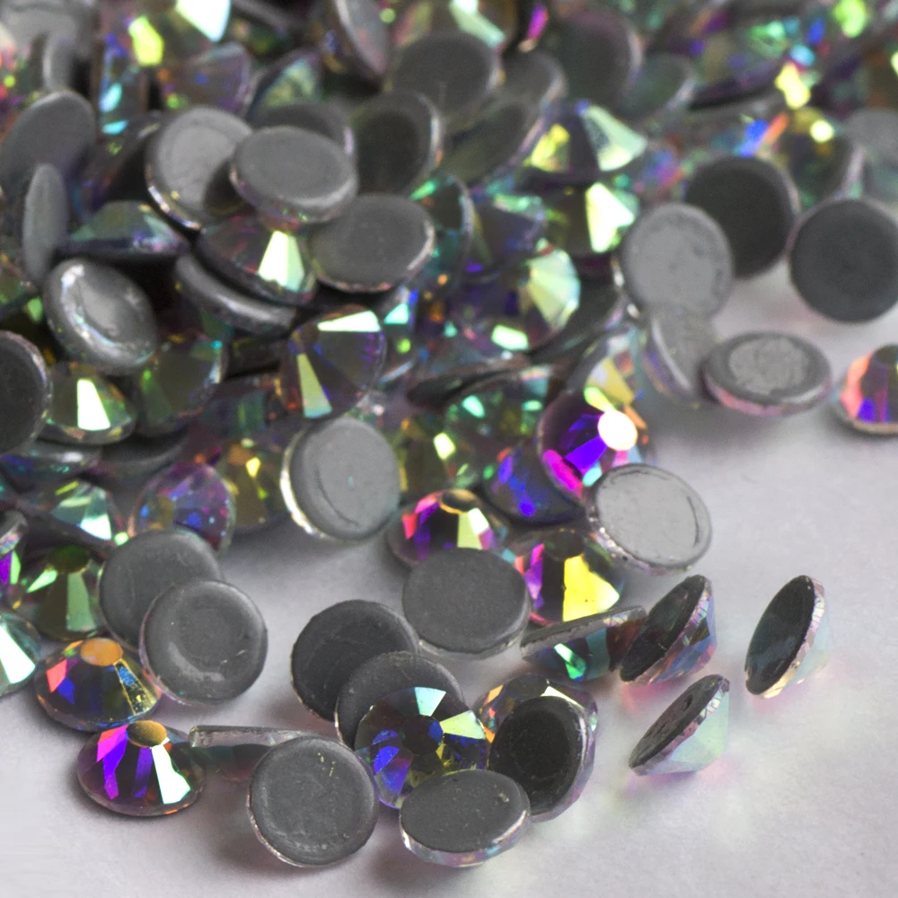 Hot Fix Rhinestones Hotfix Crystal AB Rhinestones DIY Iron On Jewelry Making Glass Beads Flatback Crafts Accessories Stones For Cap Dancing Dress