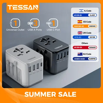 Travel Adapter, USB Port/Type C 1