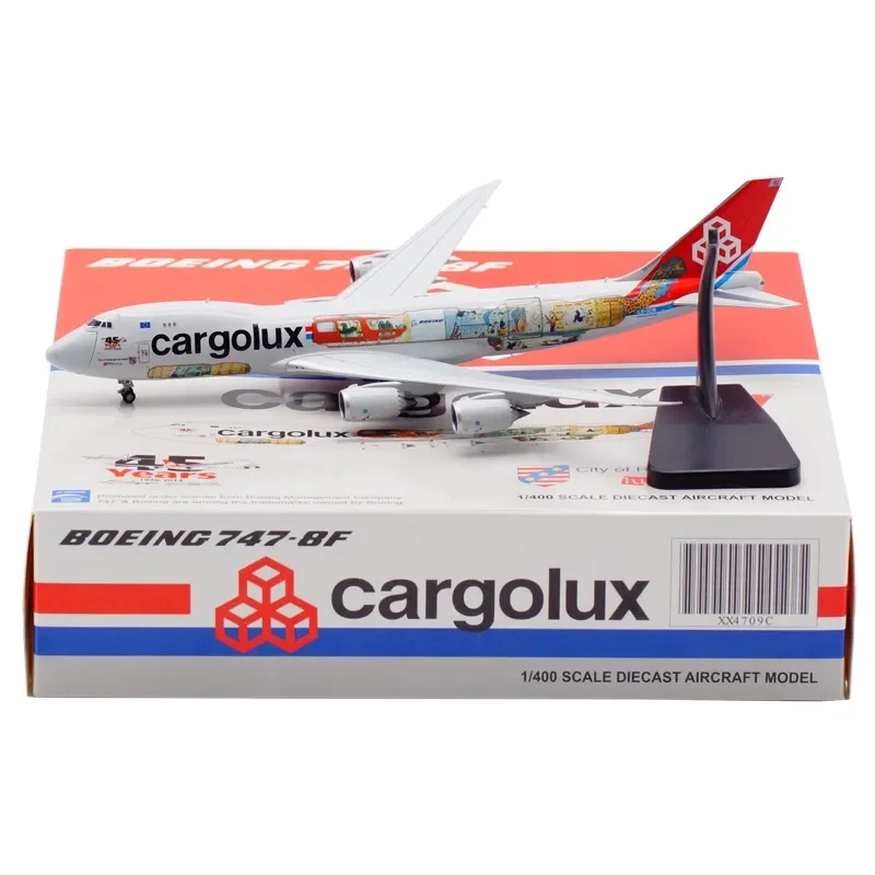 

Diecast 1:400 Scale Luxembourg Cargoair B747-8F LX-VCM Alloy Passenger Aircraft Model Collection Souvenir Display Ornaments