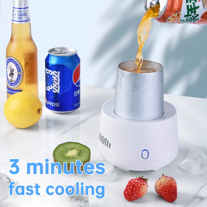 

Portable Fast Cooling Cup Electronic Refrigeration Cooler for Beer Wine Beverage Mini Electric Drink Cooler Cup Instant Cooling