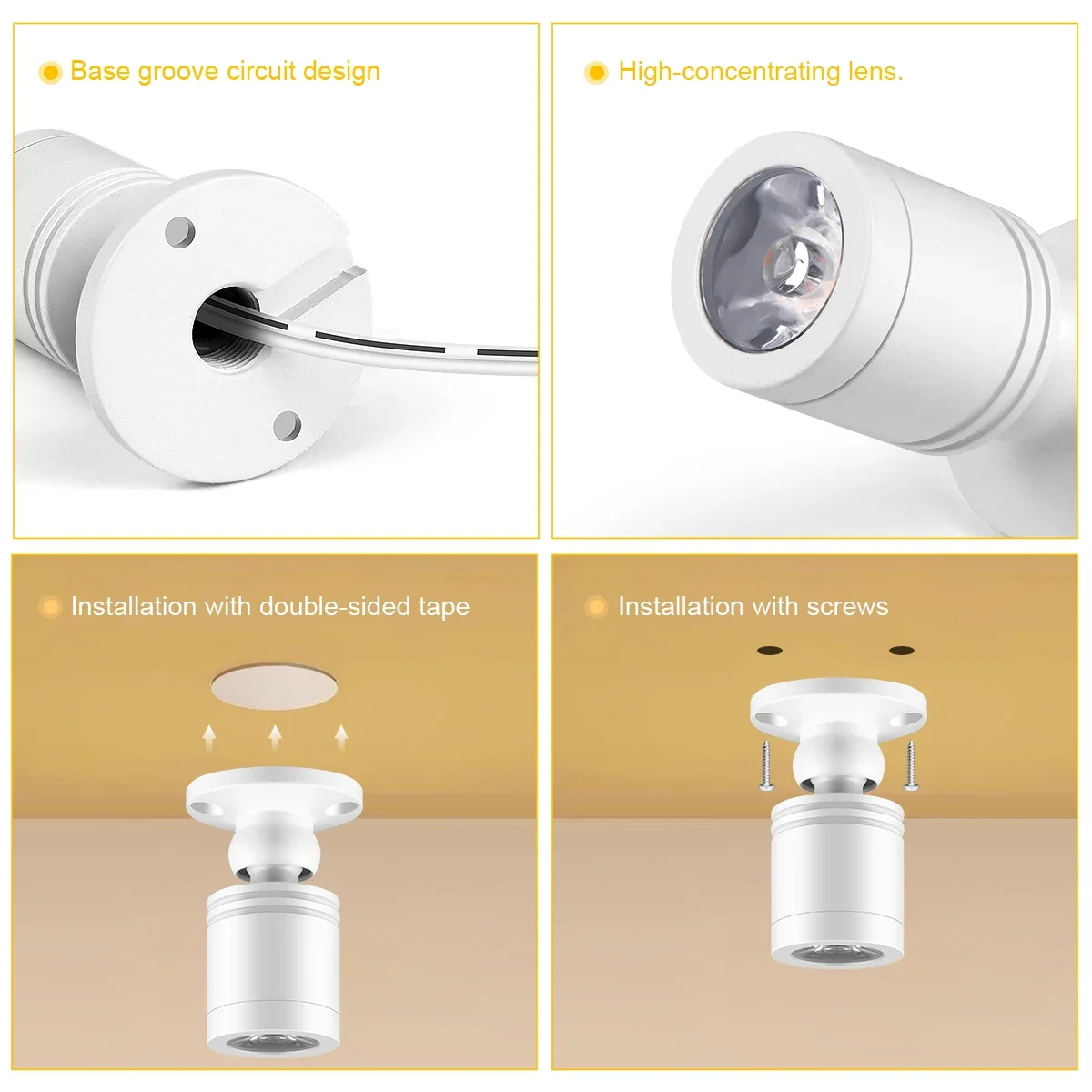 Smart TUYA Voice-Controlled Dimmable LED Spotlight Set