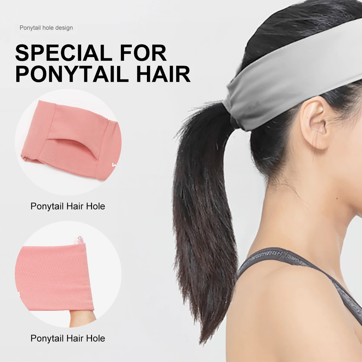 WRELS Sports Headbands For Men Woman Gym Yoga Sweat Running Hair Bands Soft Elastic Hairbands Stretch Outdoor Sport Sweatbands