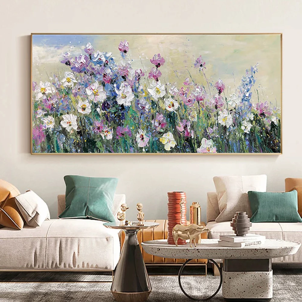 Oil Painting Handmade On Canvas Wall Art Picture For Living Room Decor