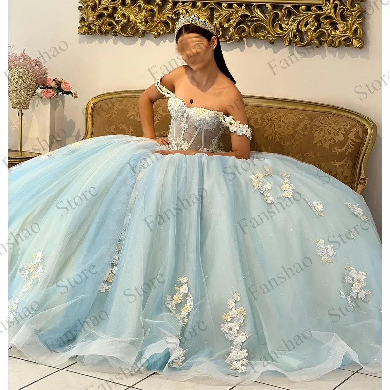 

Fansha Modern Ball Gowns Princess Prom Dress Boat Neck Illusion Crystals Floral Print Sequin Holiday dress Made To Order