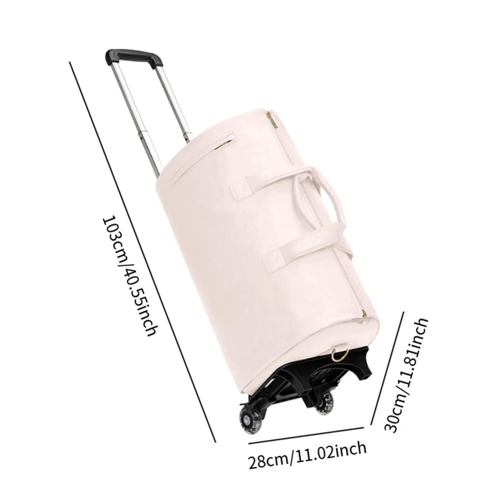 Rolling Garment Bag with Wheels with Compartment Trendy Overnight Bag Lightweight Weekend Bag Large Capacity Carry on Suit Bag Rolling Garment Bag with Wheels with Compartment Trendy Overnight Bag Lightweight Weekend Bag Large Capacity Carry on Suit Bag