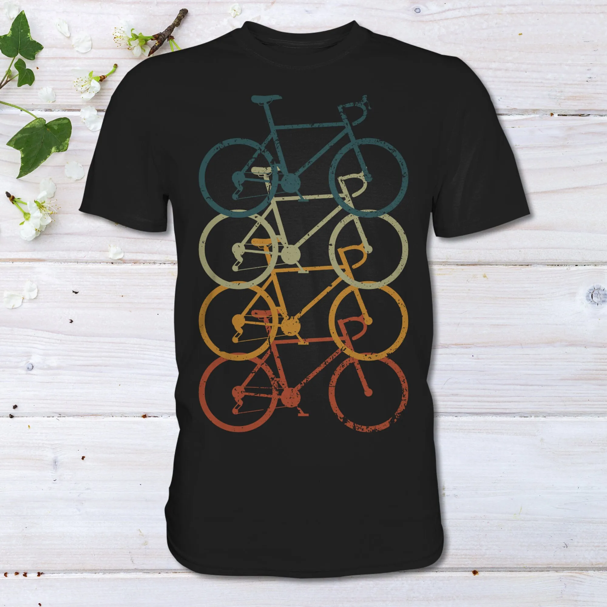 Fahrrad Rennrad Radfahrer Fahrradfahrer Geschenk Herren T Shirt Maniche Lunghe O Corte